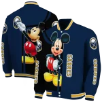 buffalo sabres mickey mouse navy blue varsity jacket best selling