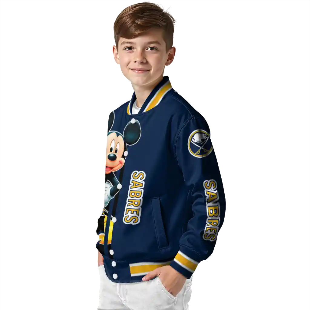 buffalo sabres mickey mouse navy blue varsity jacket trendy buffalo sabres mickey mouse navy blue varsity jacket trendy