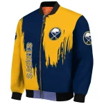 buffalo sabres urban mark navy blue bomber jacket best selling