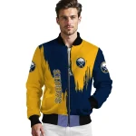 buffalo sabres urban mark navy blue bomber jacket best selling