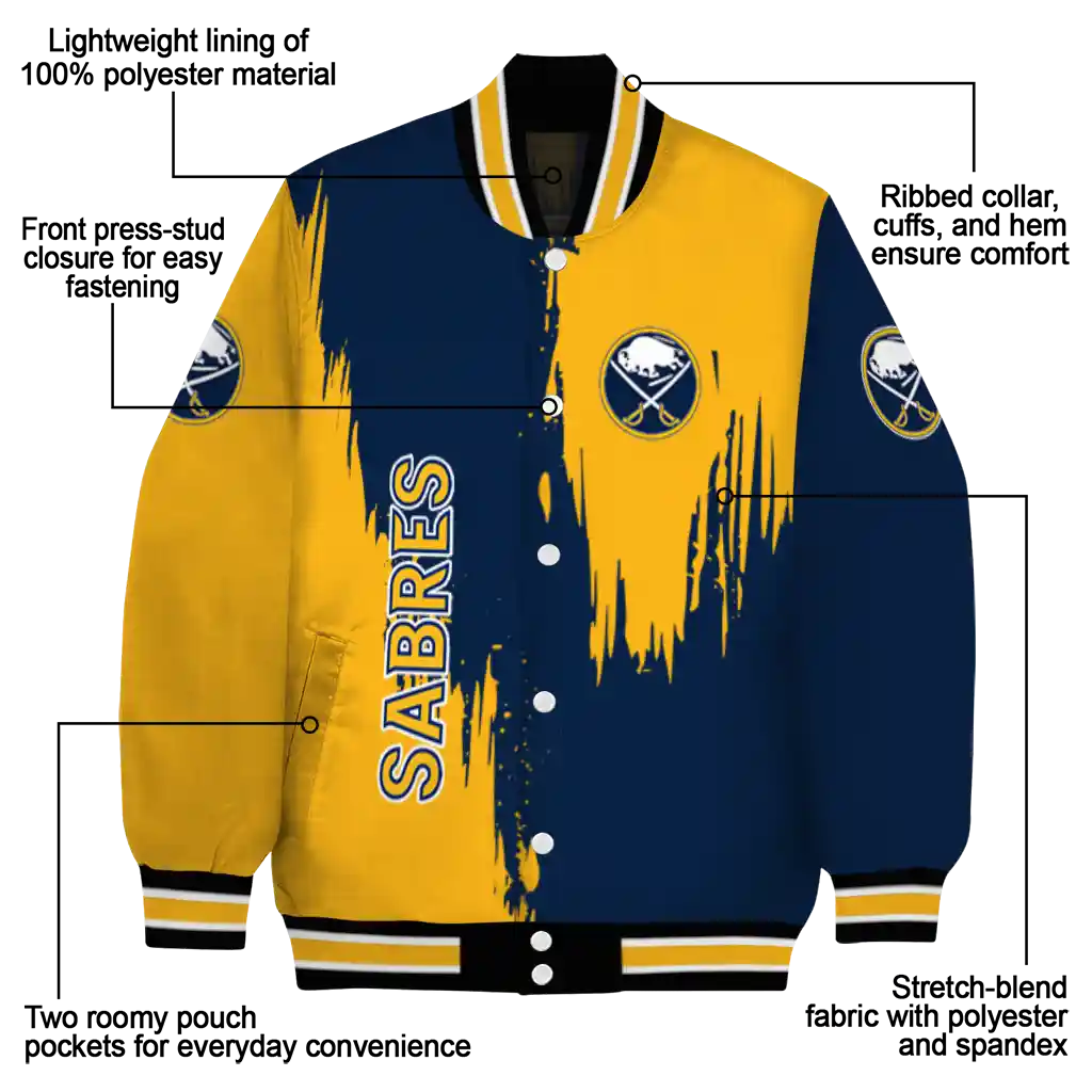 buffalo sabres urban mark navy blue varsity jacket new arrival buffalo sabres urban mark navy blue varsity jacket new arrival