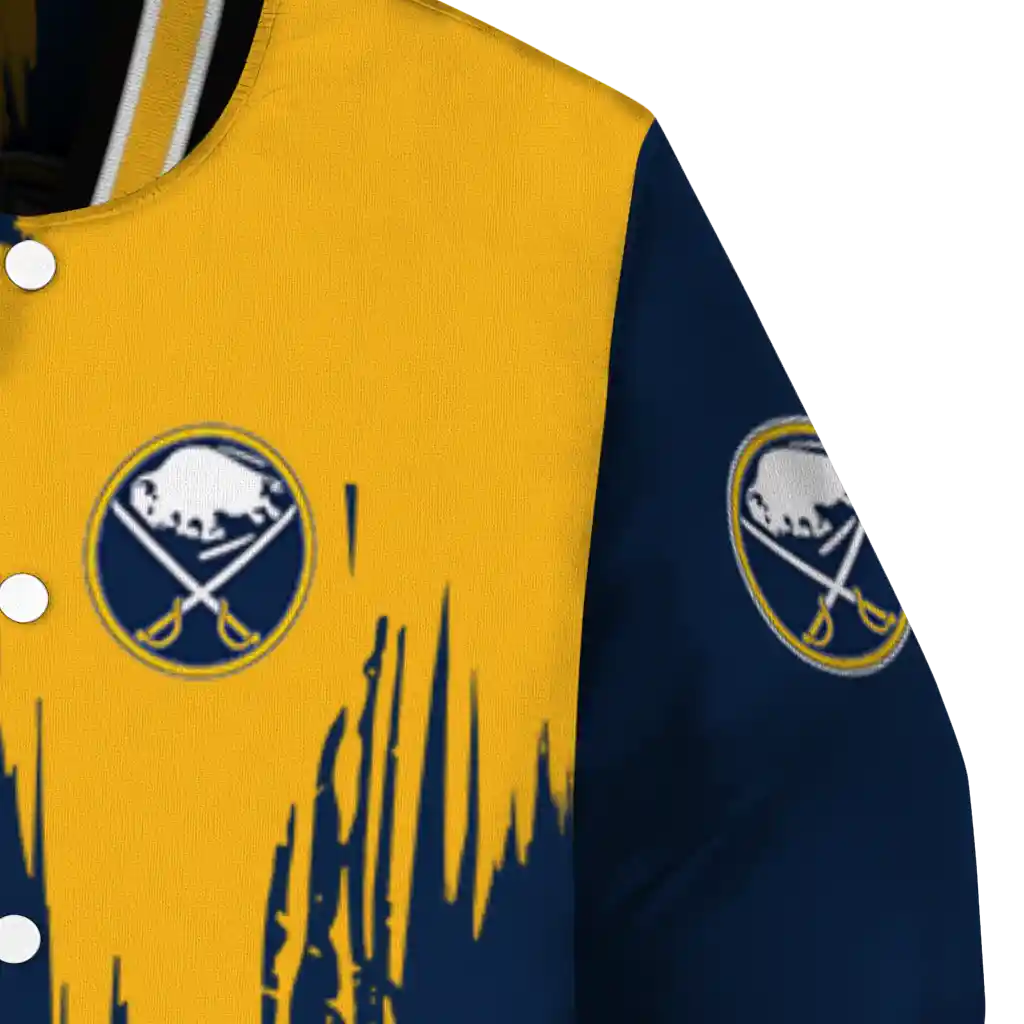 buffalo sabres urban mark navy blue varsity jacket premium grade buffalo sabres urban mark navy blue varsity jacket premium grade