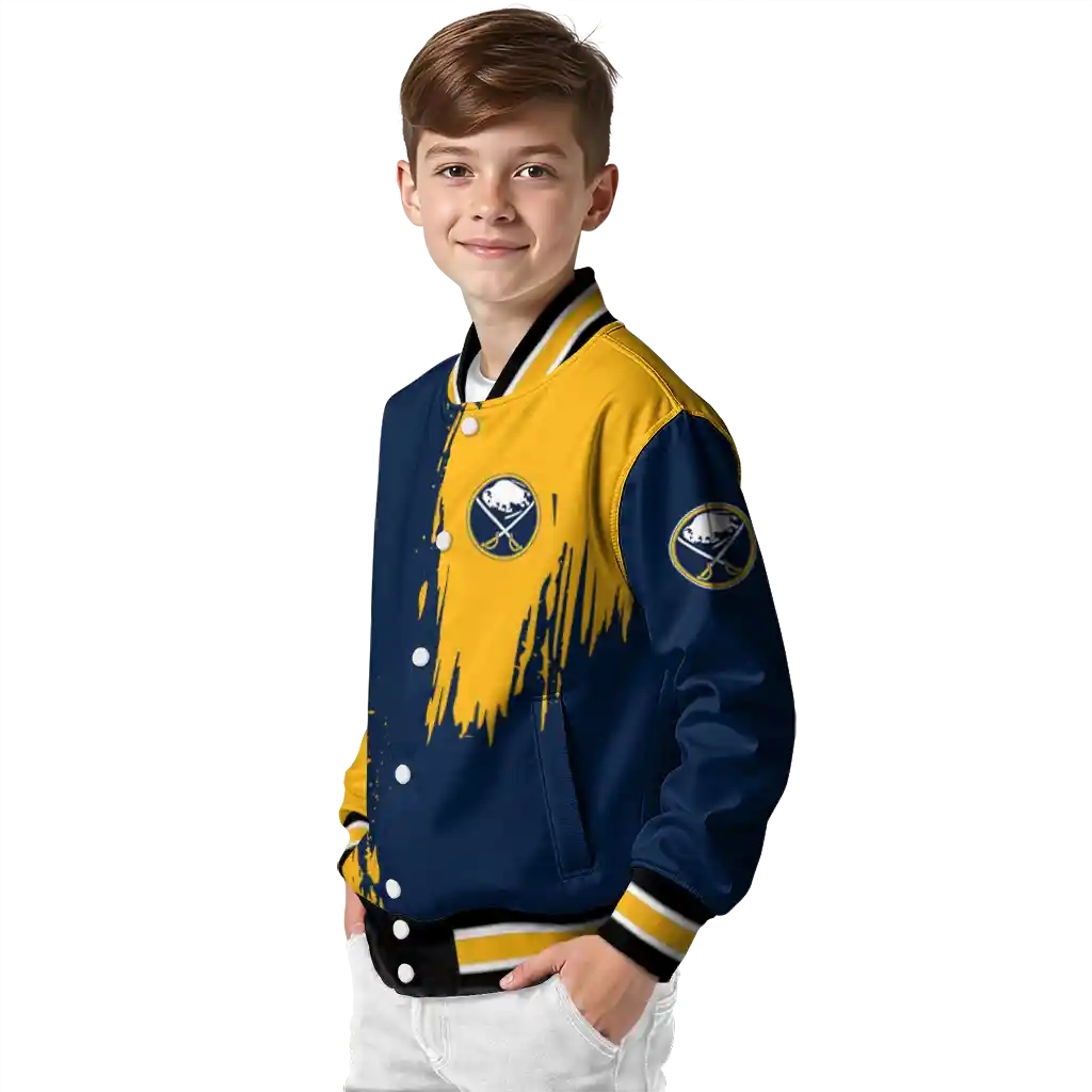 buffalo sabres urban mark navy blue varsity jacket trendy buffalo sabres urban mark navy blue varsity jacket trendy
