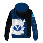 byu cougars grid streak blue black windbreaker jacket best selling