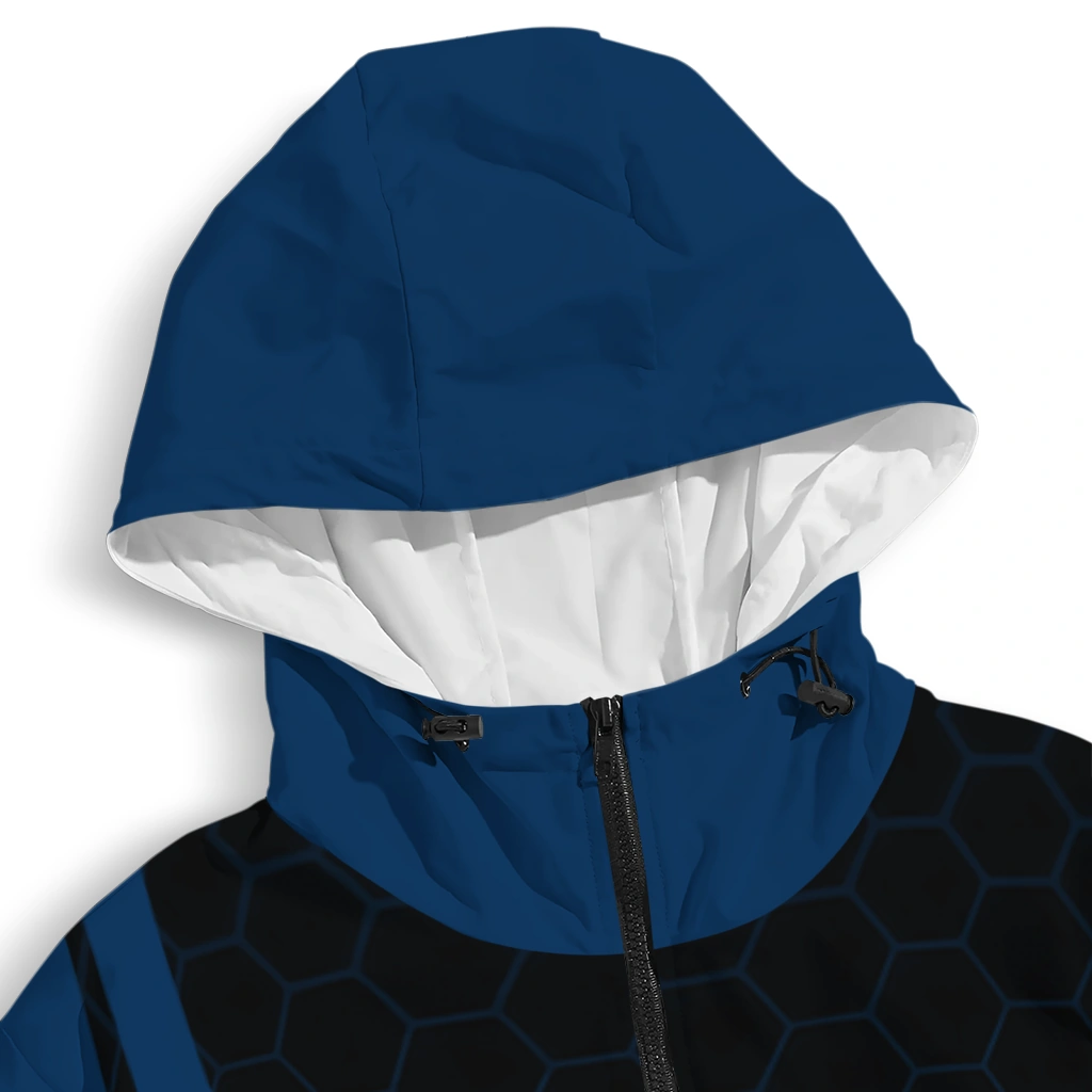 byu cougars grid streak blue black windbreaker jacket premium grade byu cougars grid streak blue black windbreaker jacket premium grade