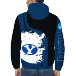 byu cougars grid streak blue black windbreaker jacket best selling