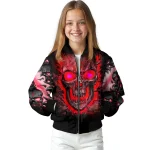 calgary flames inferno skull red black bomber jacket best selling