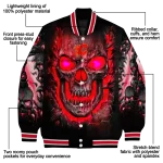 calgary flames inferno skull red black varsity jacket best selling