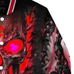 calgary flames inferno skull red black varsity jacket best selling