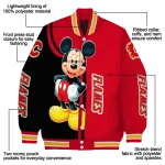 calgary flames mickey mouse red varsity jacket best selling