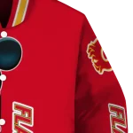 calgary flames mickey mouse red varsity jacket best selling