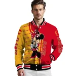 calgary flames minnie mouse red varsity jacket best selling