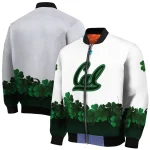 california golden bears clovers pattern white green bomber jacket best selling