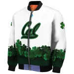 california golden bears clovers pattern white green bomber jacket best selling