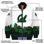 california golden bears clovers pattern white green bomber jacket best selling