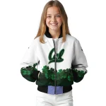 california golden bears clovers pattern white green bomber jacket best selling