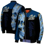 california golden bears fire skull blue black bomber jacket best selling