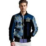 california golden bears fire skull blue black bomber jacket best selling
