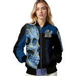 california golden bears fire skull blue black bomber jacket best selling