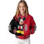 carolina hurricanes mickey mouse red varsity jacket best selling