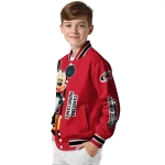 carolina hurricanes mickey mouse red varsity jacket best selling