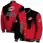carolina hurricanes urban mark red varsity jacket best selling
