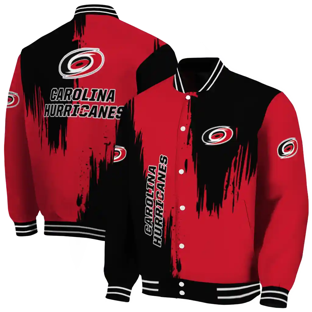 carolina hurricanes urban mark red varsity jacket fashion forward carolina hurricanes urban mark red varsity jacket fashion forward