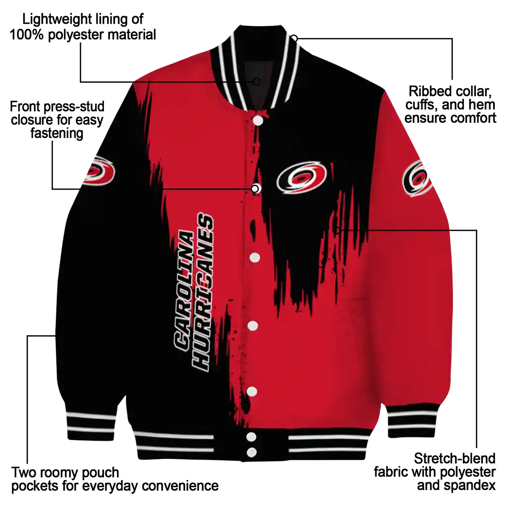 carolina hurricanes urban mark red varsity jacket new arrival carolina hurricanes urban mark red varsity jacket new arrival