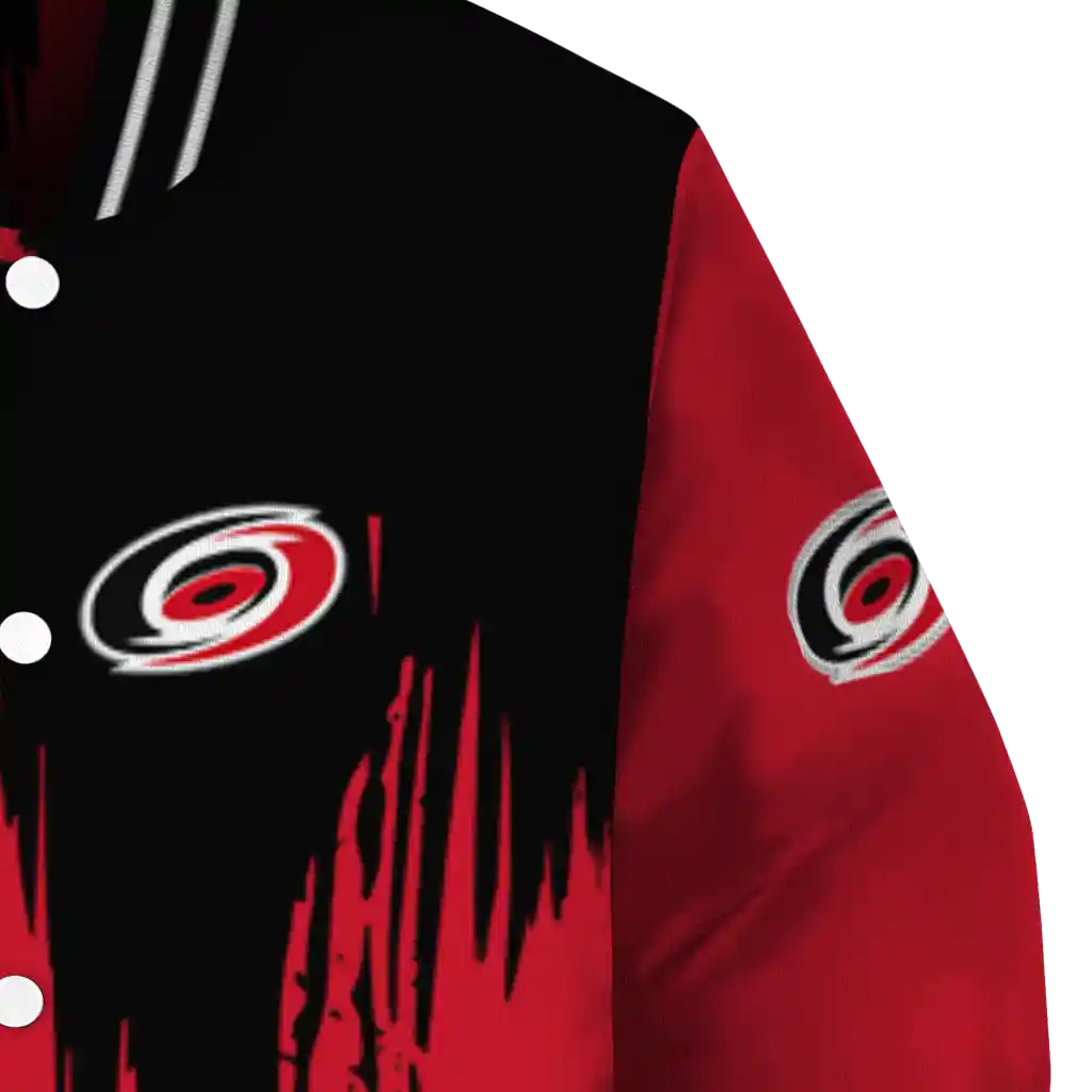 carolina hurricanes urban mark red varsity jacket premium grade carolina hurricanes urban mark red varsity jacket premium grade