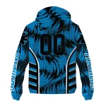 carolina panthers dynamic heat wave blue windbreaker jacket best selling