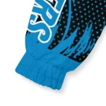 carolina panthers dynamic heat wave blue windbreaker jacket best selling