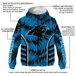 carolina panthers dynamic heat wave blue windbreaker jacket best selling