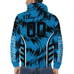 carolina panthers dynamic heat wave blue windbreaker jacket best selling
