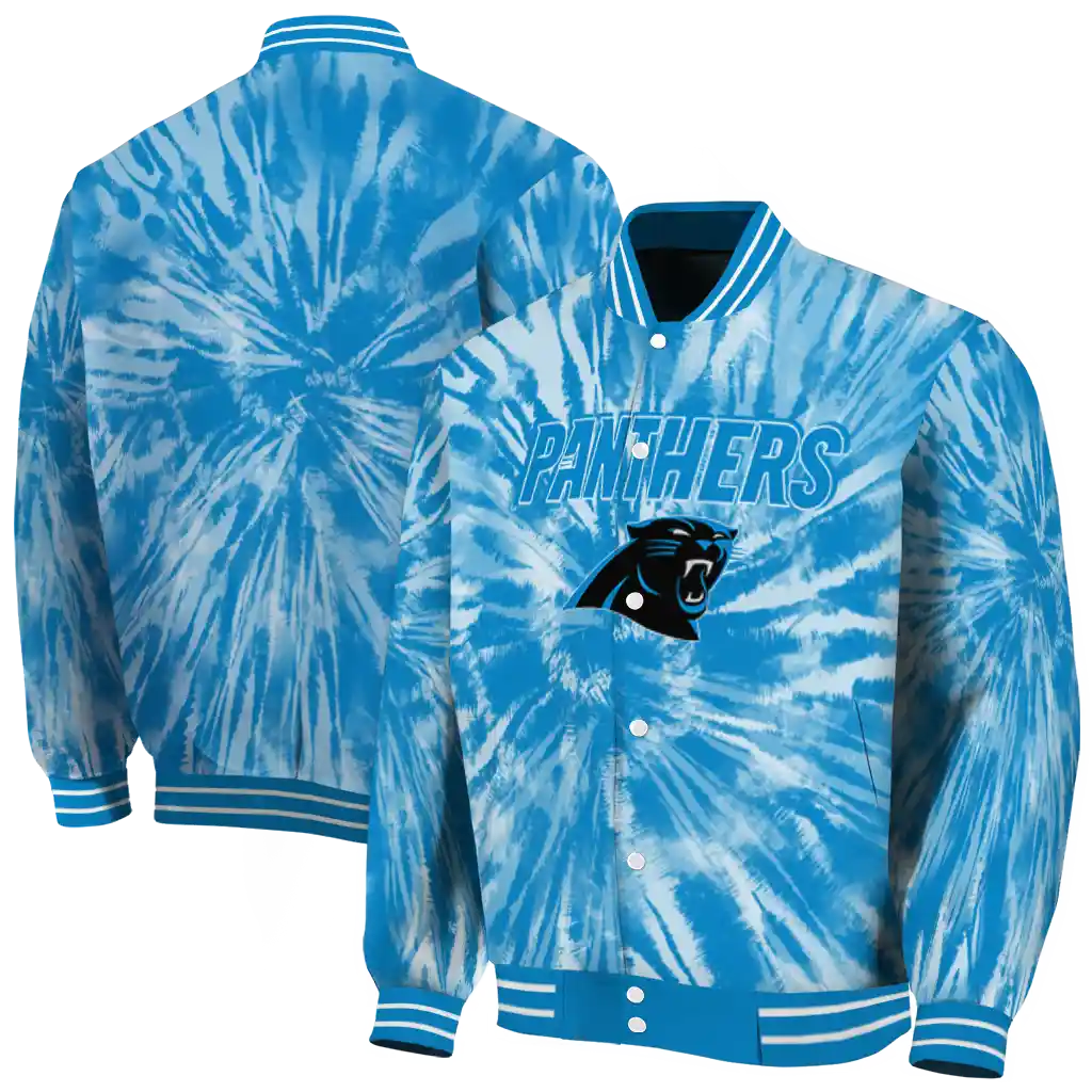carolina panthers dynamic rings blue varsity jacket fashion forward carolina panthers dynamic rings blue varsity jacket fashion forward