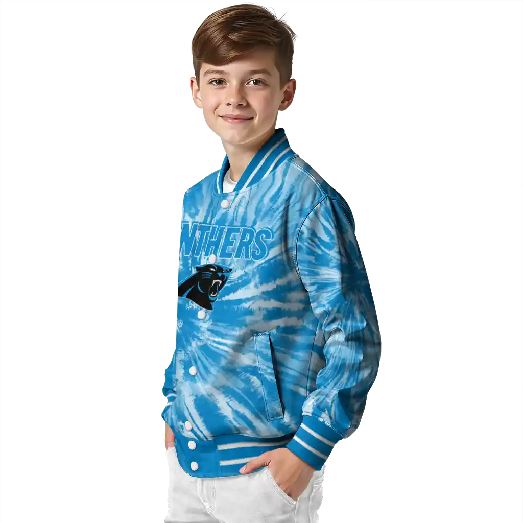 carolina panthers dynamic rings blue varsity jacket trendy carolina panthers dynamic rings blue varsity jacket trendy