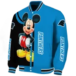 carolina panthers mickey mouse blue varsity jacket best selling