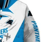 carolina panthers ripped bolt blue white varsity jacket best selling