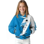 carolina panthers ripped bolt blue white varsity jacket best selling