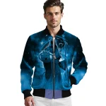 carolina panthers shadow reaper blue bomber jacket best selling