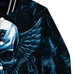 carolina panthers skull bite blue black varsity jacket best selling