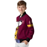 central michigan chippewas snoopy attitude maroon bomber jacket best selling