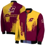 central michigan chippewas urban mark maroon bomber jacket best selling