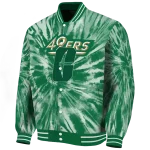 charlotte 49ers dynamic rings green varsity jacket best selling