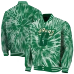 charlotte 49ers dynamic rings green varsity jacket best selling