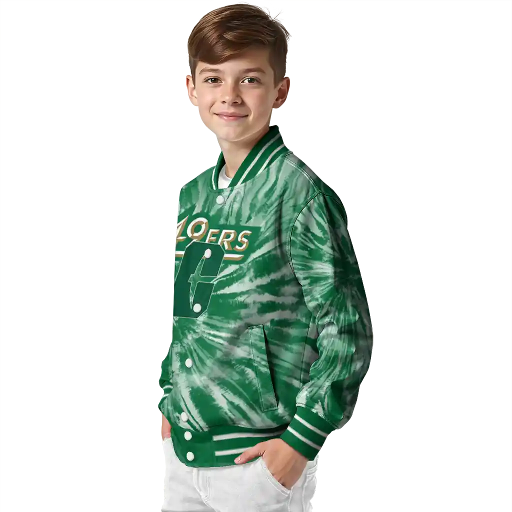 charlotte 49ers dynamic rings green varsity jacket trendy charlotte 49ers dynamic rings green varsity jacket trendy