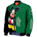 charlotte 49ers mickey mouse green bomber jacket best selling