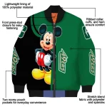 charlotte 49ers mickey mouse green bomber jacket best selling
