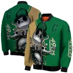 charlotte 49ers spooky grin green bomber jacket best selling