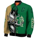 charlotte 49ers spooky grin green bomber jacket best selling