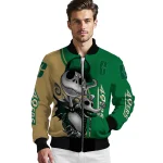 charlotte 49ers spooky grin green bomber jacket best selling
